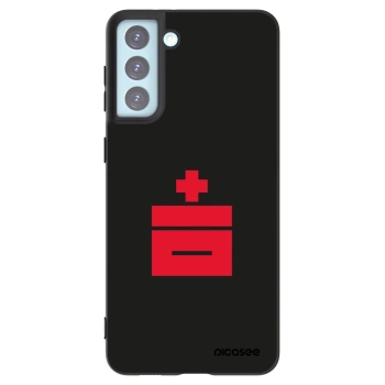 Picasee crna silikonska maskica za Samsung Galaxy S21+ 5G G996F - Le Plastenciaga