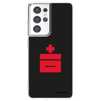 Picasee silikonska prozirna maskica za Samsung Galaxy S21 Ultra 5G G998B - Le Plastenciaga