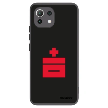 Picasee crna silikonska maskica za Xiaomi Mi 11 Lite - Le Plastenciaga