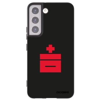 Picasee crna silikonska maskica za Samsung Galaxy S22 5G - Le Plastenciaga