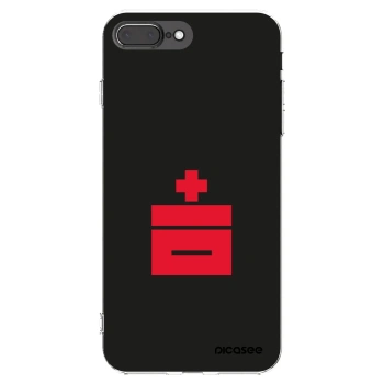 Picasee silikonska prozirna maskica za Apple iPhone 8 Plus - Le Plastenciaga