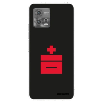 Picasee silikonska prozirna maskica za Motorola Moto G72 - Le Plastenciaga