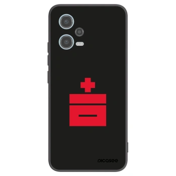 Picasee crna silikonska maskica za Xiaomi Redmi Note 12 5G - Le Plastenciaga