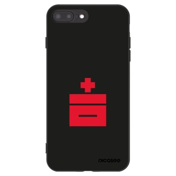 Picasee crna silikonska maskica za Apple iPhone 8 Plus - Le Plastenciaga