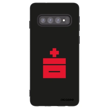 Picasee crna silikonska maskica za Samsung Galaxy S10 G973 - Le Plastenciaga