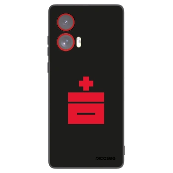 Picasee crna silikonska maskica za Motorola Edge 50 Fusion - Le Plastenciaga