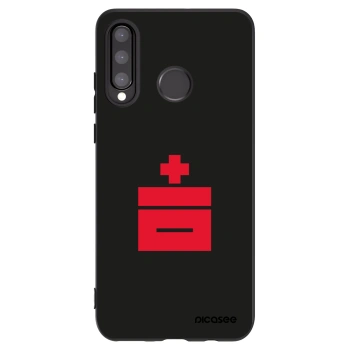 Picasee crna silikonska maskica za Huawei P30 Lite - Le Plastenciaga