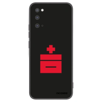 Picasee crna silikonska maskica za Samsung Galaxy S20 G980F - Le Plastenciaga