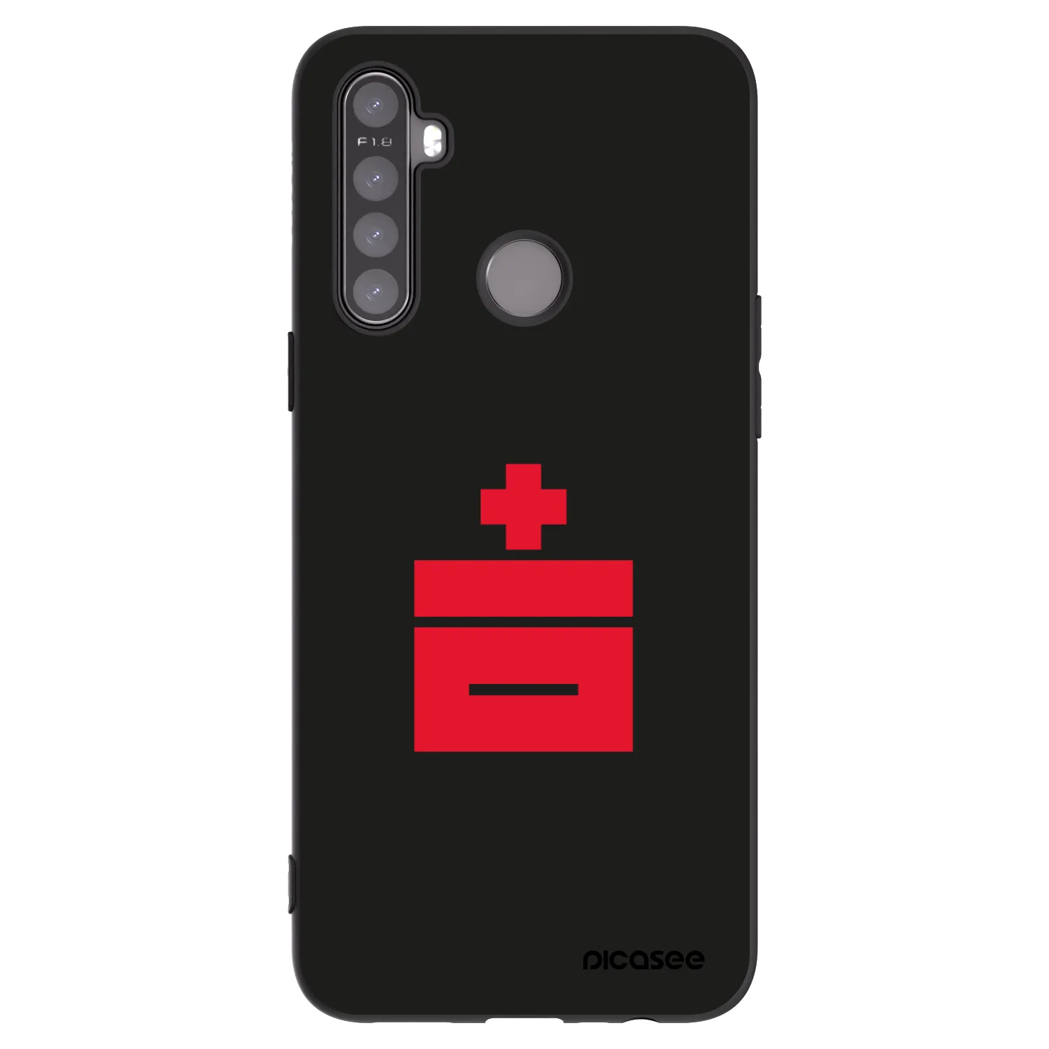 Picasee crna silikonska maskica za Realme 5 - Le Plastenciaga