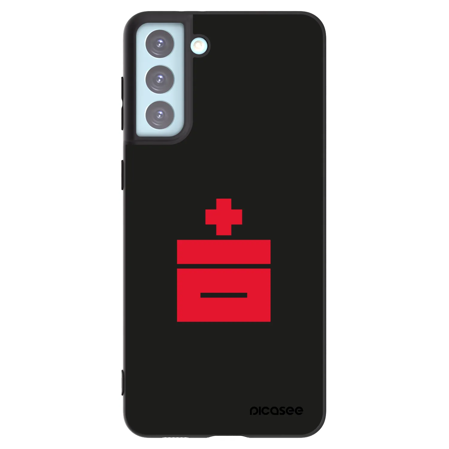 Picasee crna silikonska maskica za Samsung Galaxy S21+ 5G G996F - Le Plastenciaga