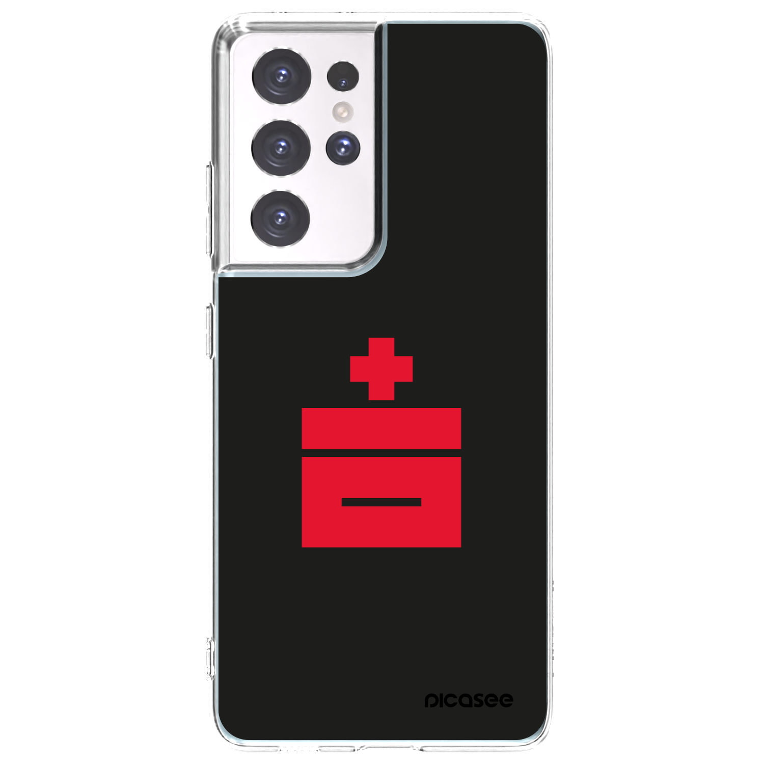 Picasee silikonska prozirna maskica za Samsung Galaxy S21 Ultra 5G G998B - Le Plastenciaga