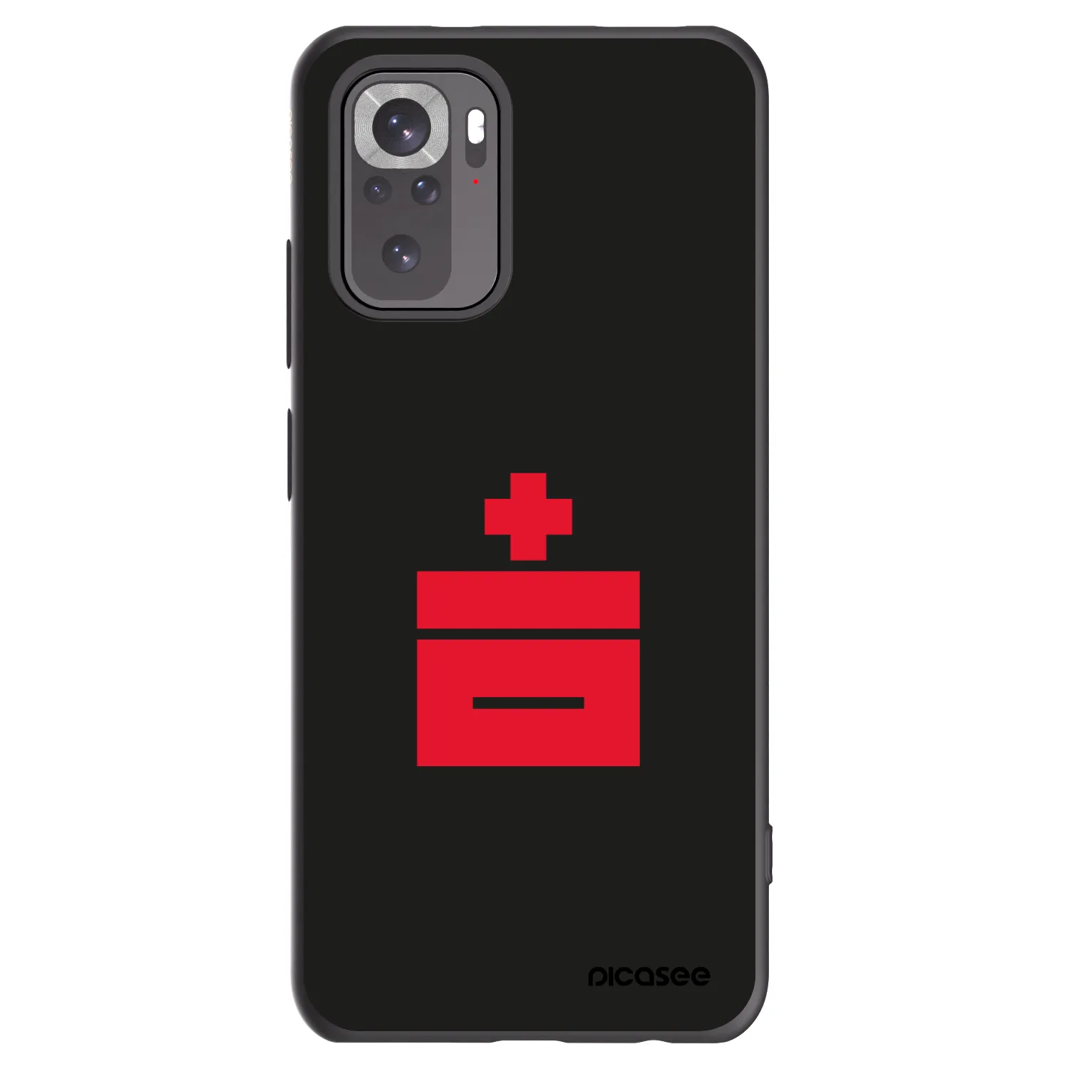 Picasee crna silikonska maskica za Xiaomi Redmi Note 10 - Le Plastenciaga
