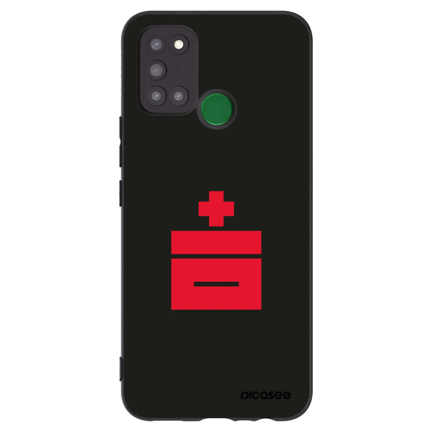 Picasee crna silikonska maskica za Realme 7i - Le Plastenciaga