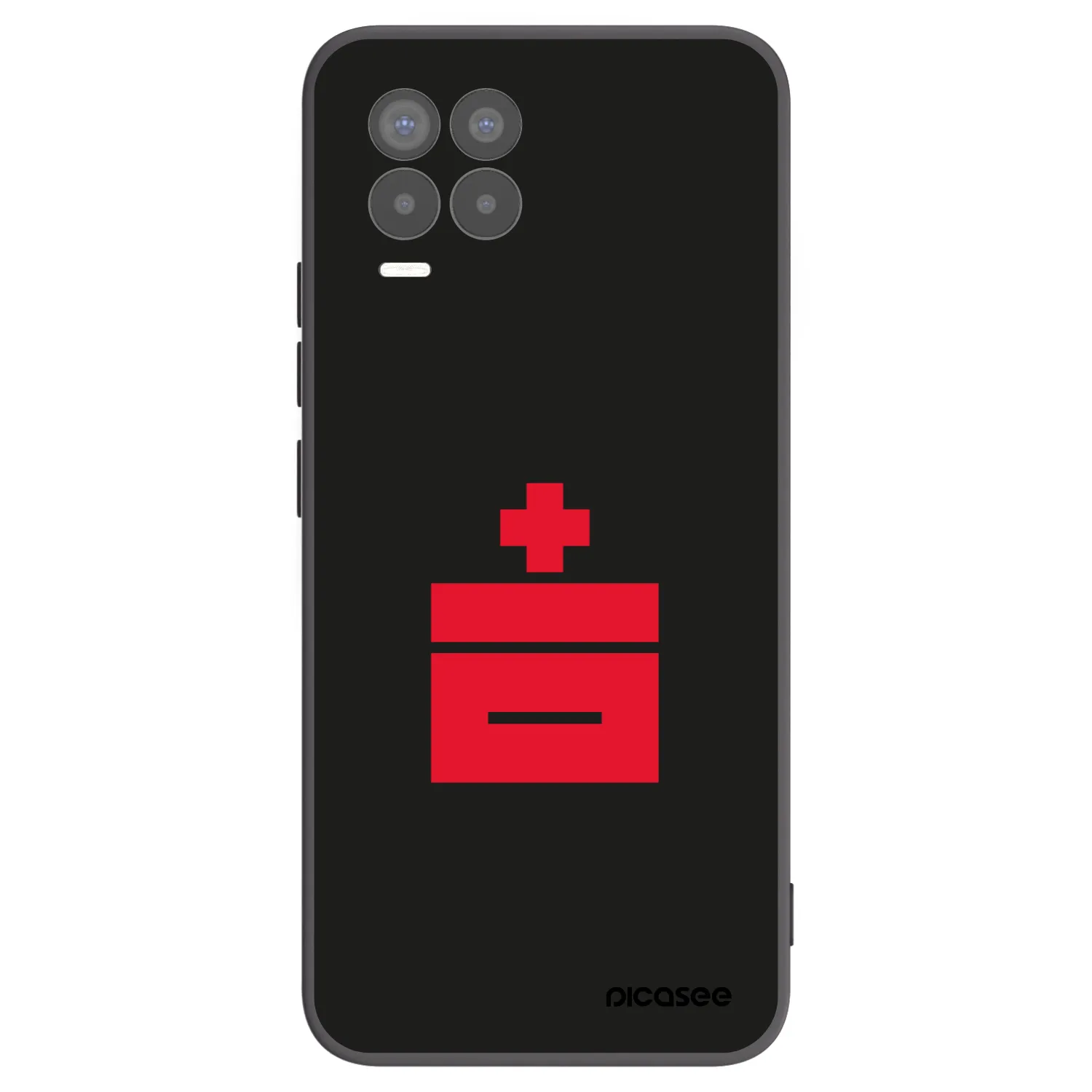 Picasee crna silikonska maskica za Realme 8 Pro - Le Plastenciaga