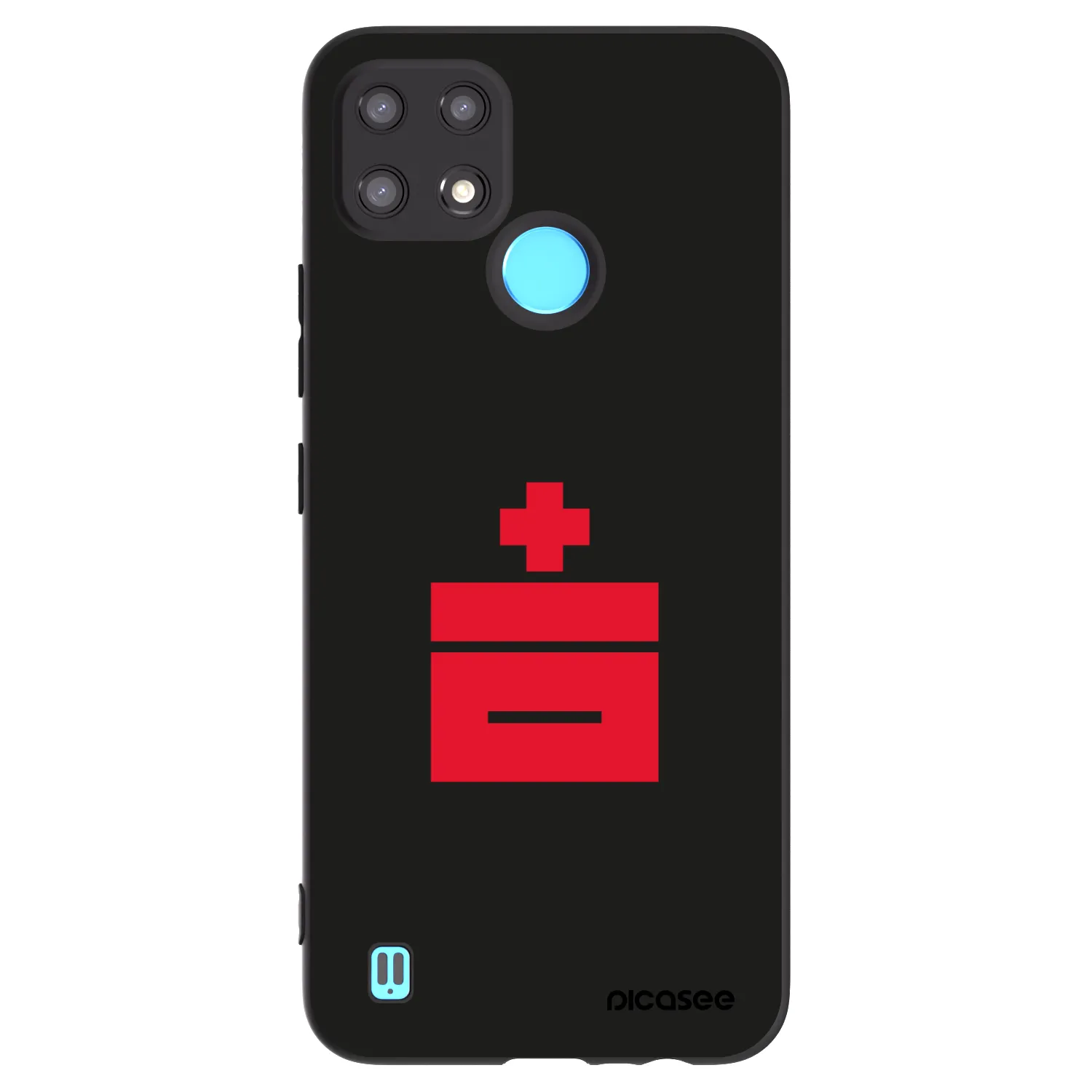 Picasee crna silikonska maskica za Realme C21 - Le Plastenciaga