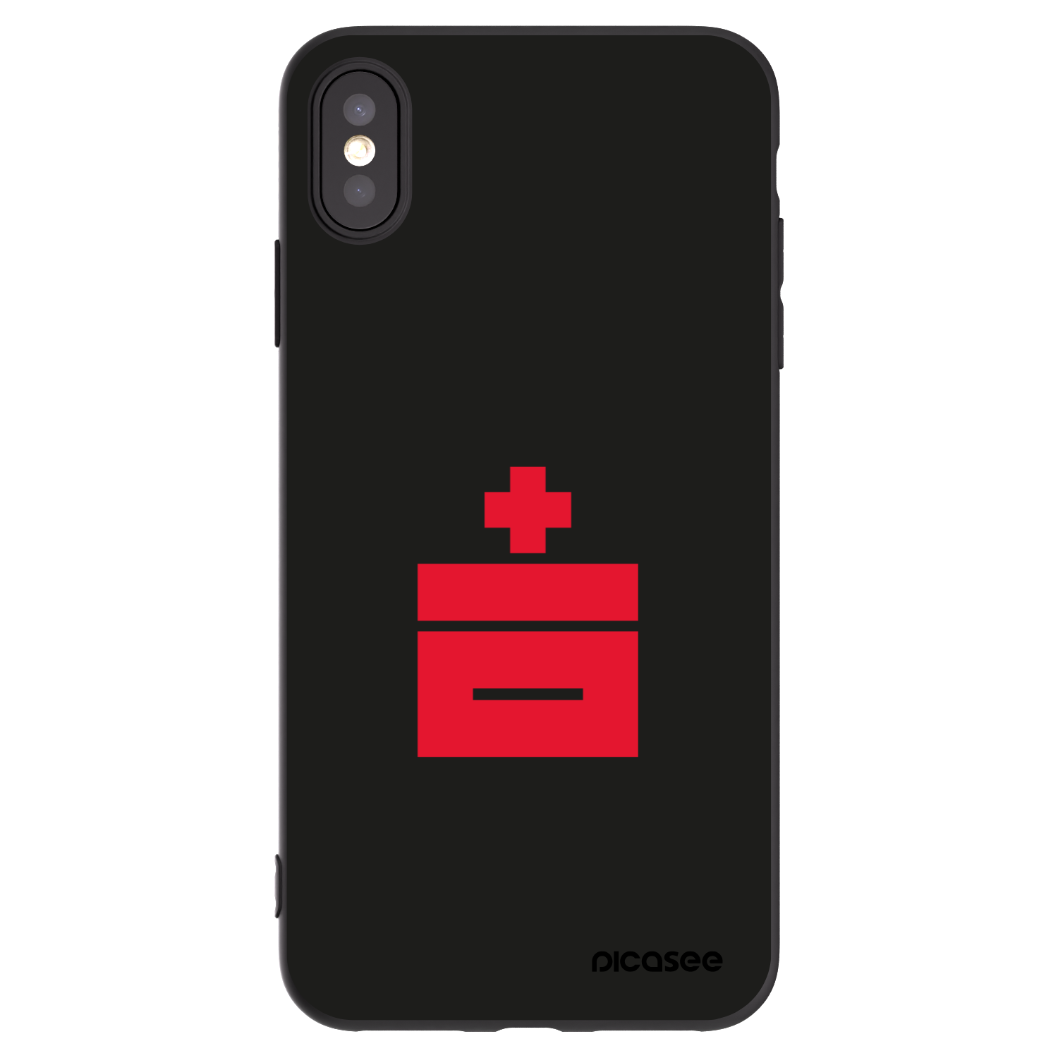 Picasee crna silikonska maskica za Apple iPhone XS Max - Le Plastenciaga