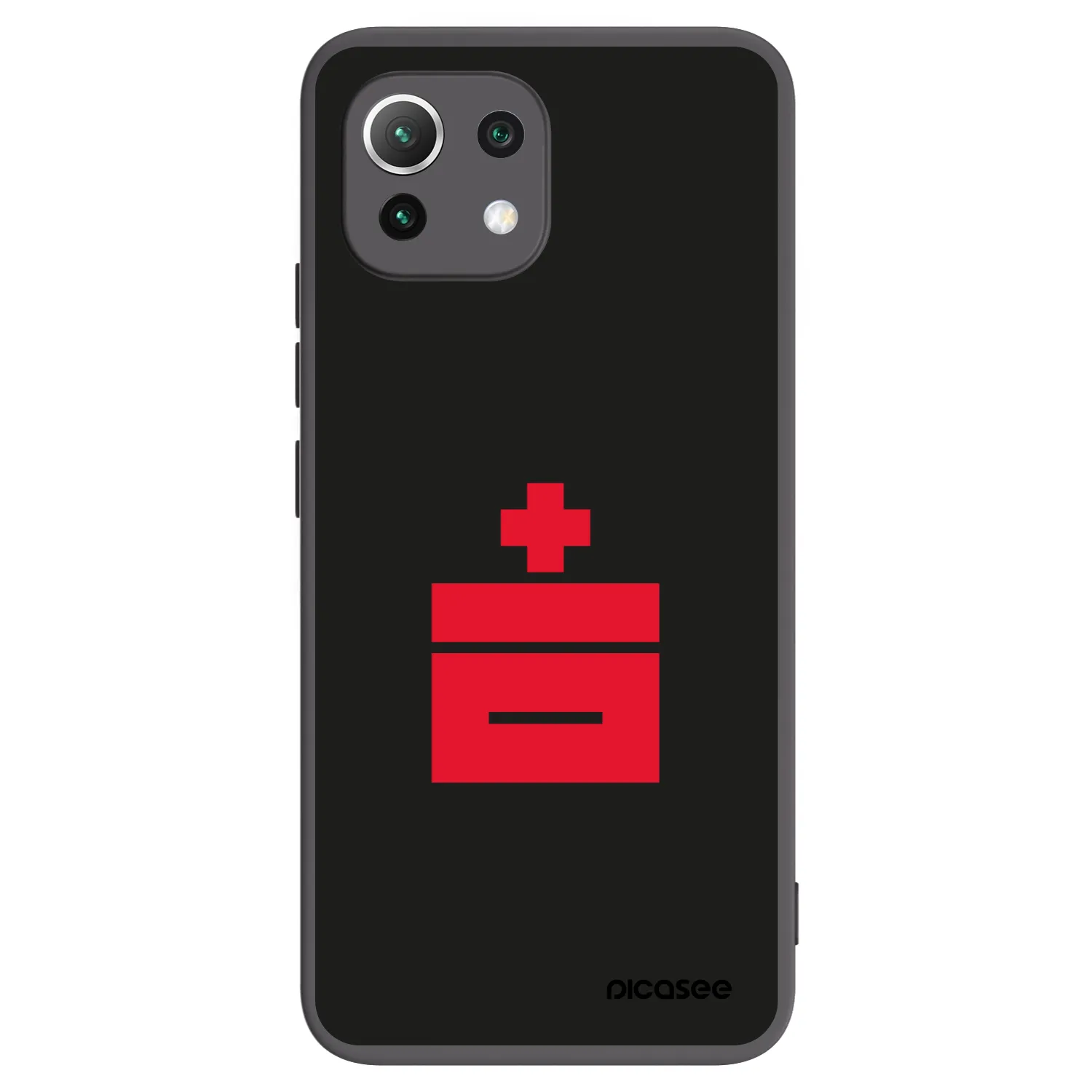 Picasee crna silikonska maskica za Xiaomi 11 Lite 5G NE - Le Plastenciaga
