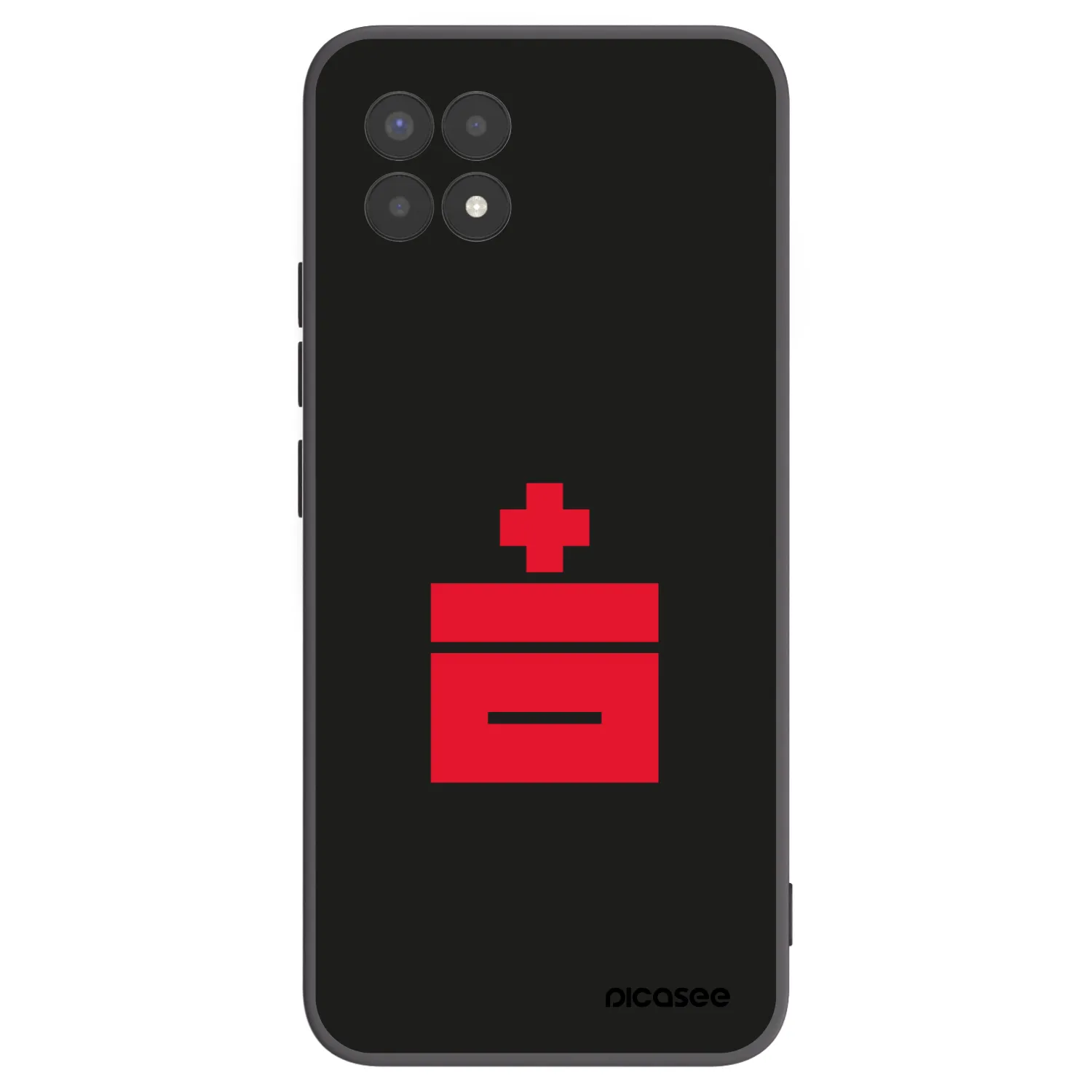 Picasee crna silikonska maskica za Realme 8i - Le Plastenciaga