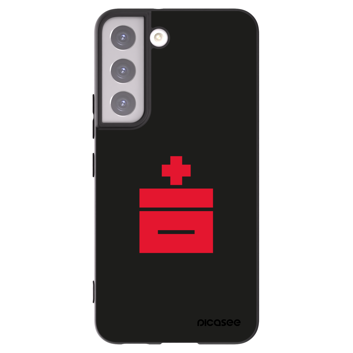 Picasee crna silikonska maskica za Samsung Galaxy S22 5G - Le Plastenciaga