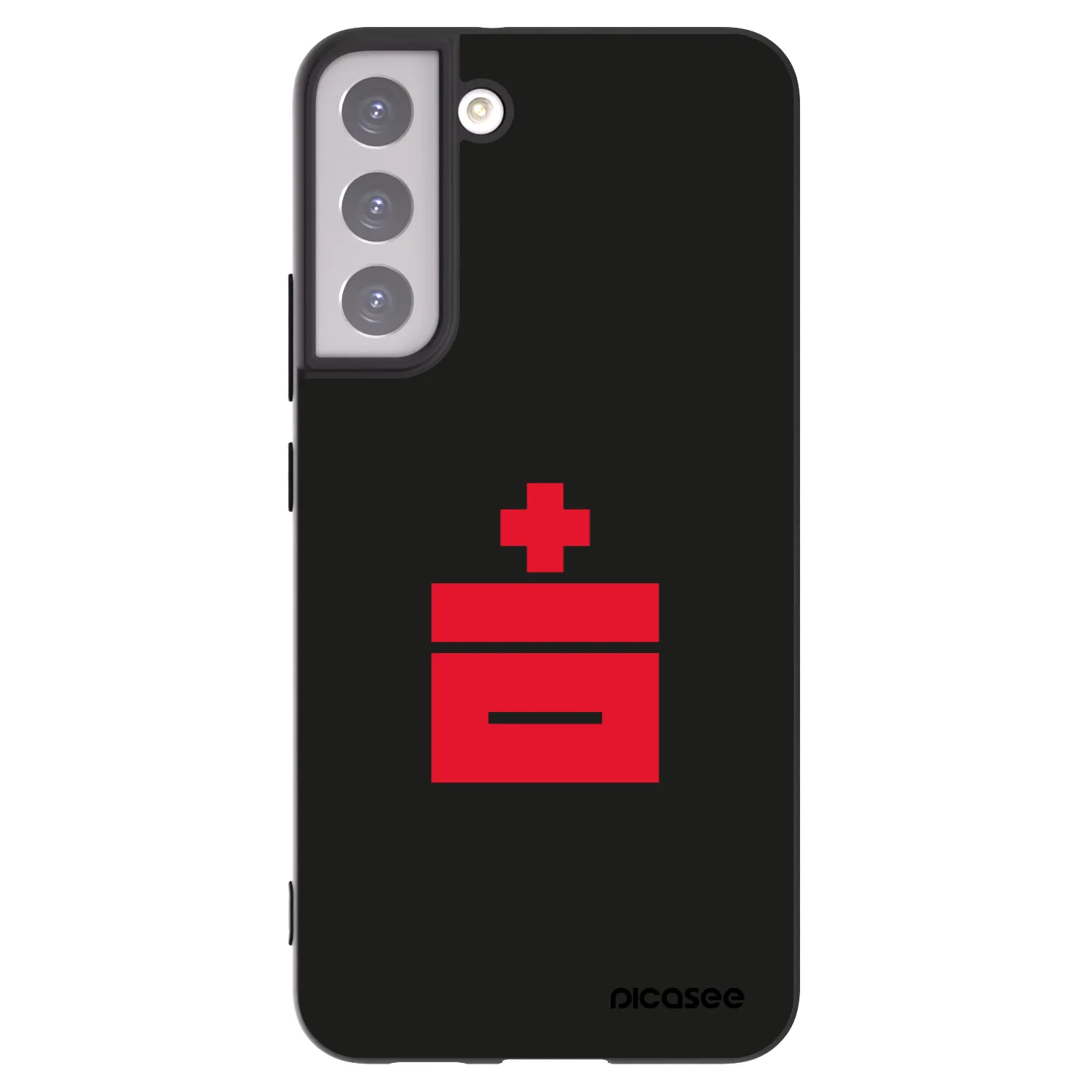 Picasee crna silikonska maskica za Samsung Galaxy S22+ 5G - Le Plastenciaga