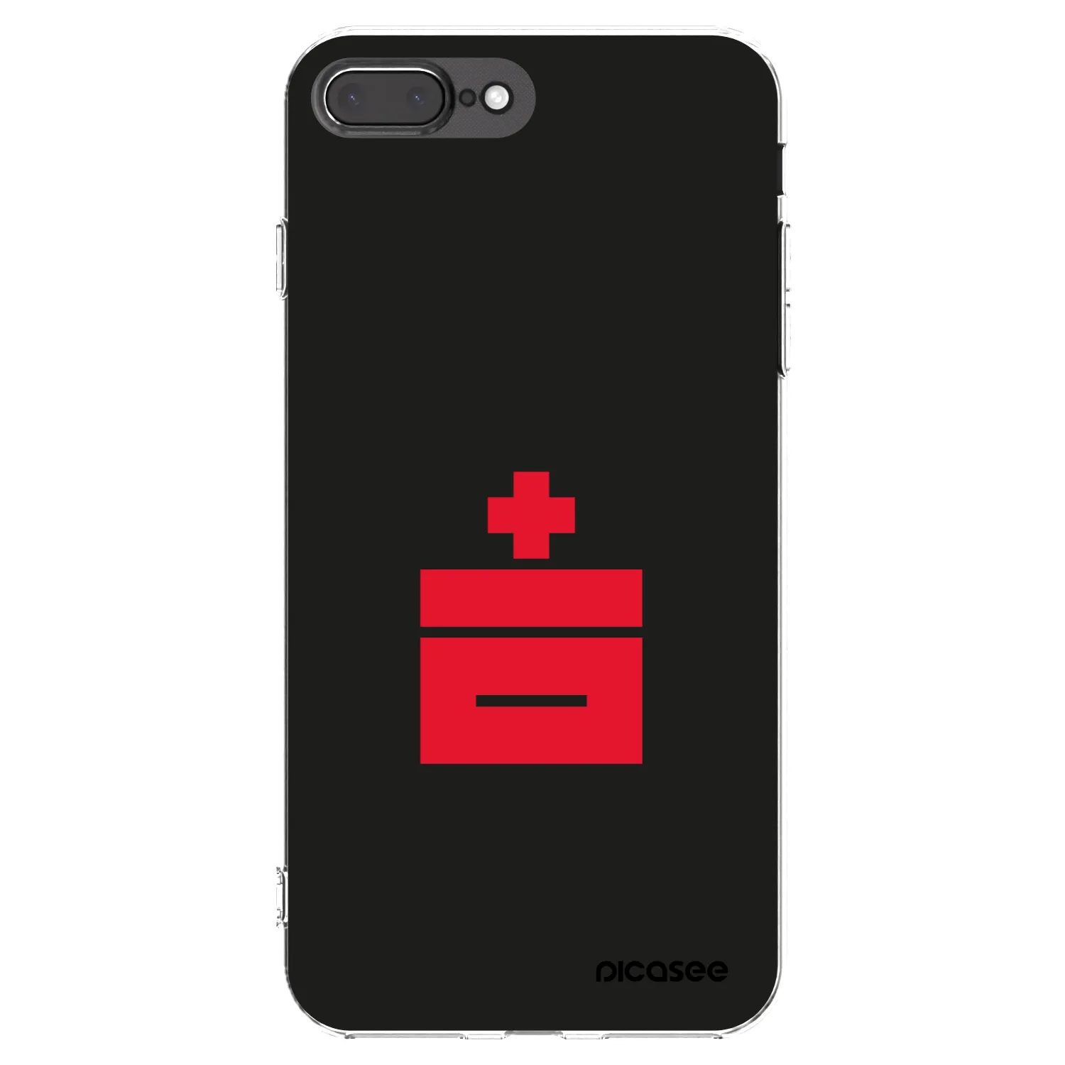 Picasee silikonska prozirna maskica za Apple iPhone 8 Plus - Le Plastenciaga