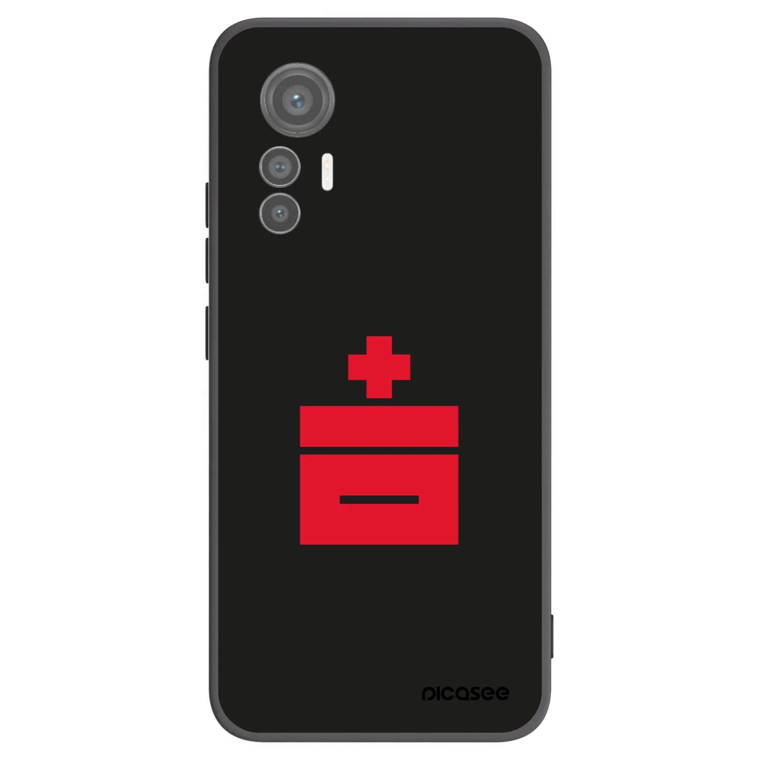 Picasee crna silikonska maskica za Xiaomi 12 Lite - Le Plastenciaga