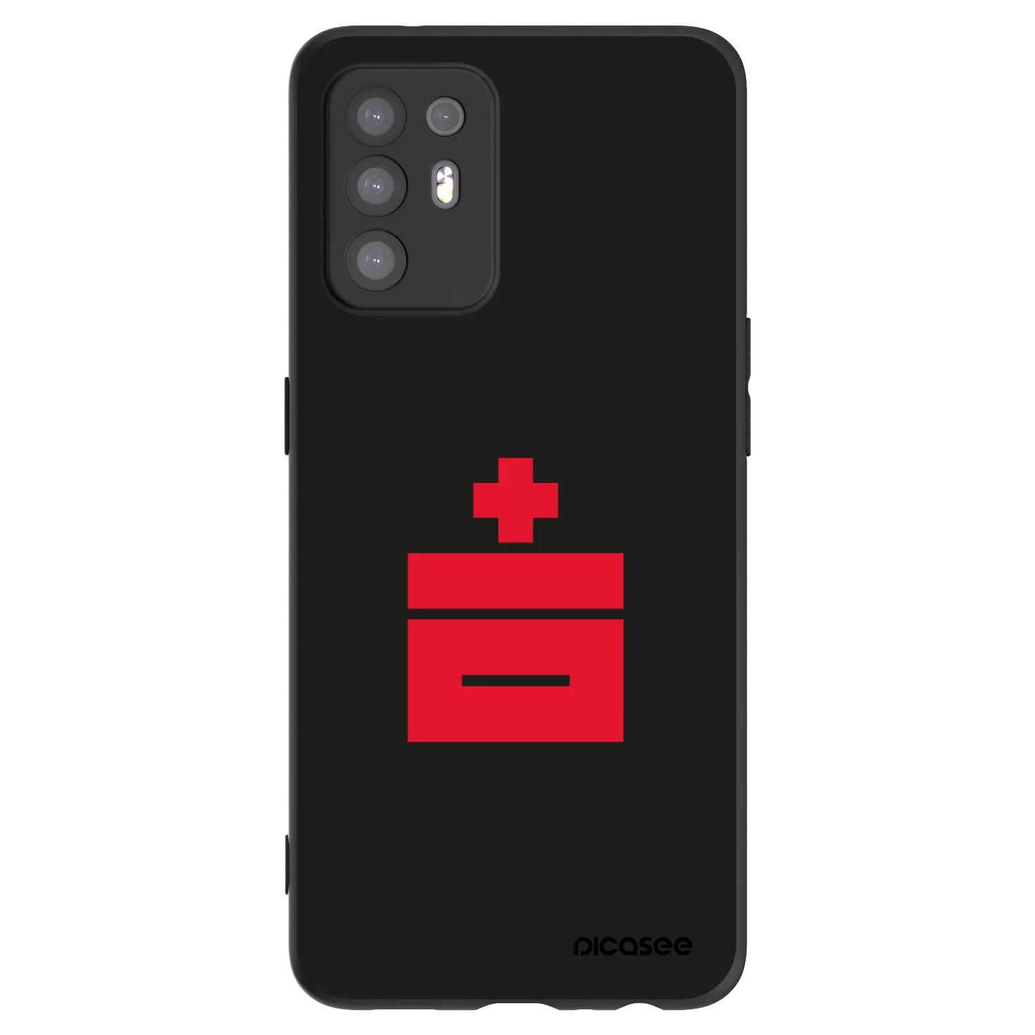 Picasee crna silikonska maskica za OPPO A94 5G - Le Plastenciaga