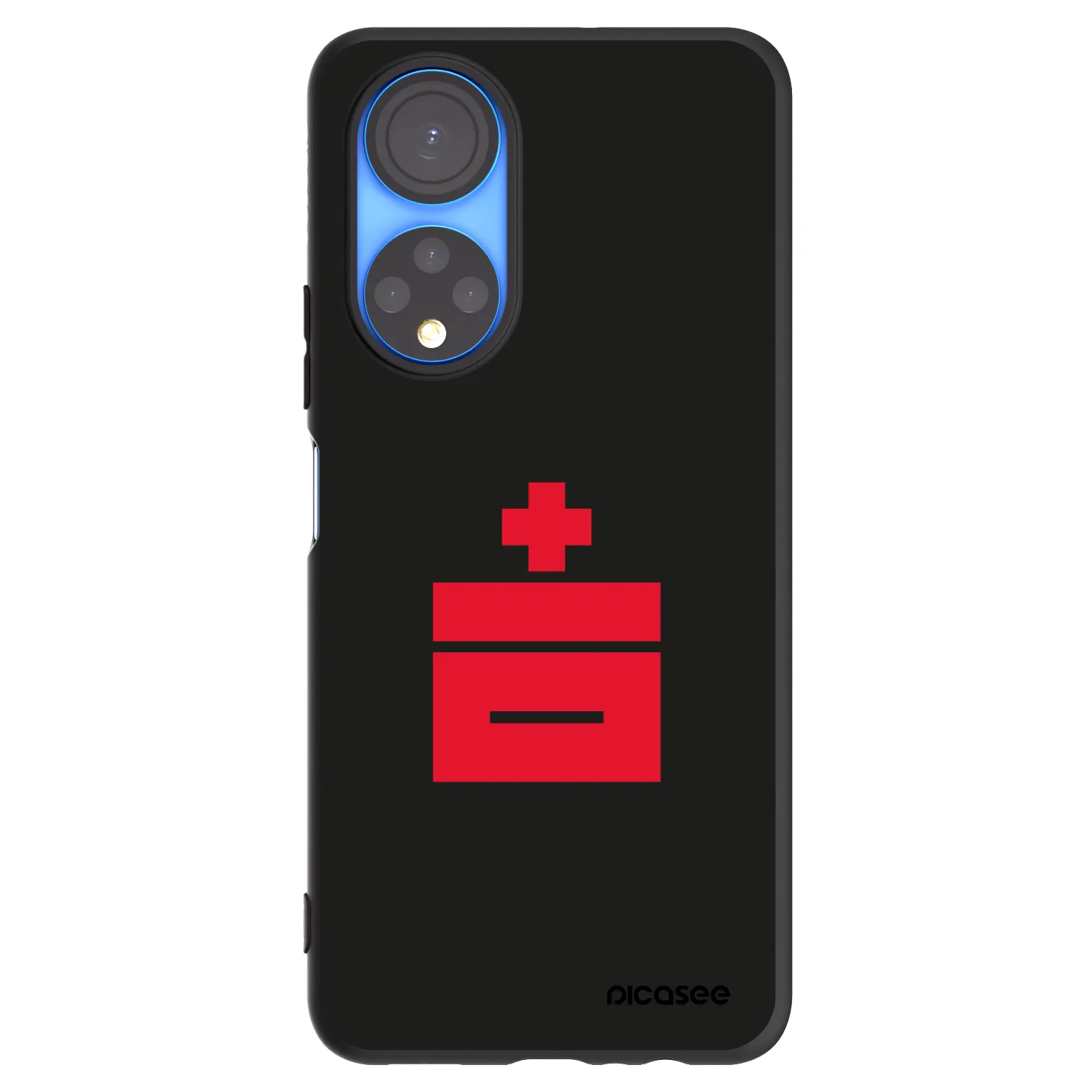 Picasee crna silikonska maskica za Honor X7 - Le Plastenciaga