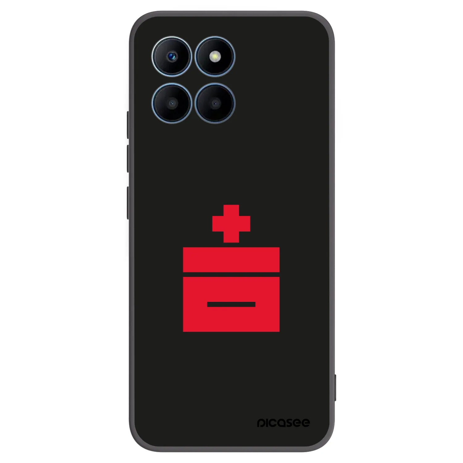 Picasee crna silikonska maskica za Honor 70 Lite - Le Plastenciaga
