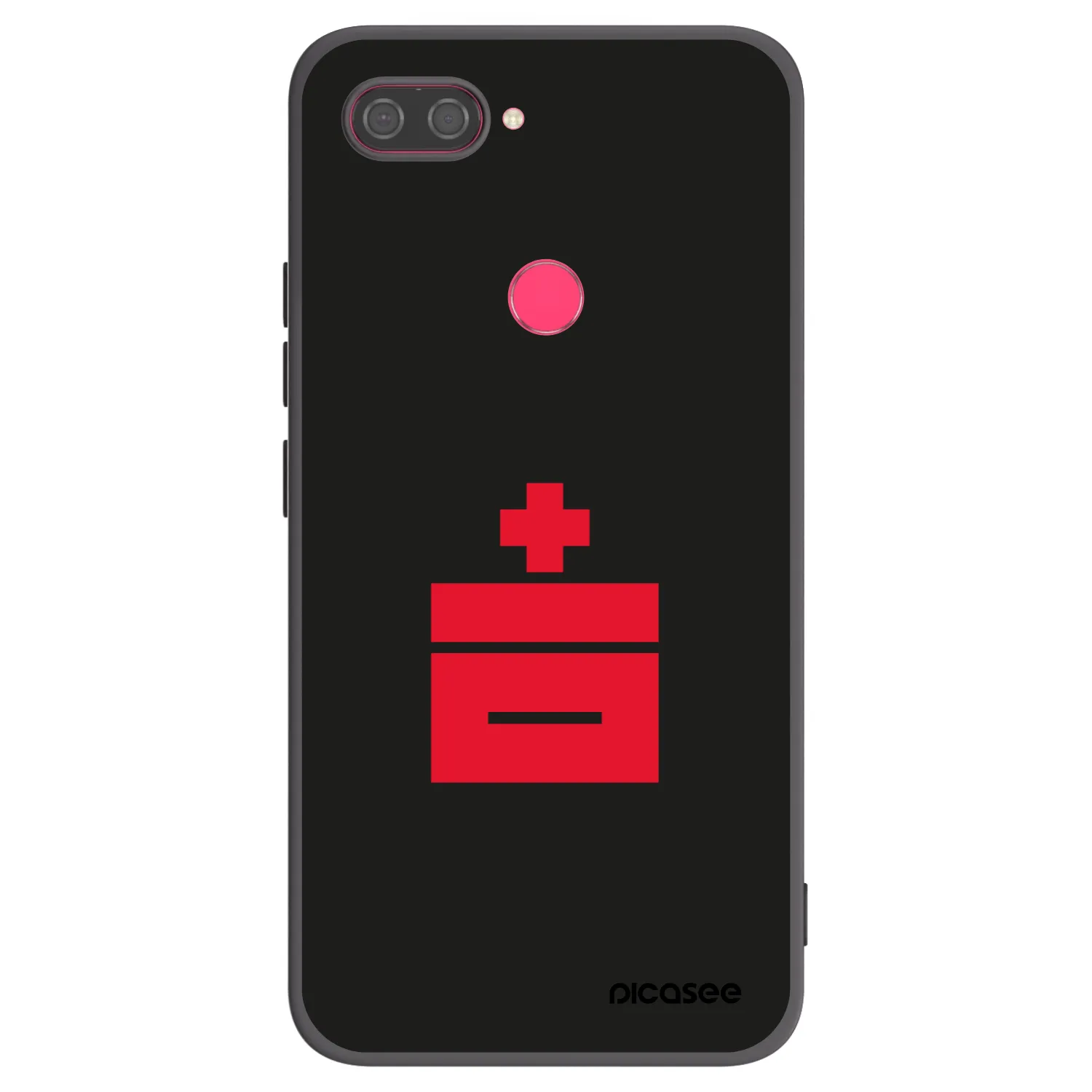 Picasee crna silikonska maskica za Xiaomi Mi 8 Lite - Le Plastenciaga