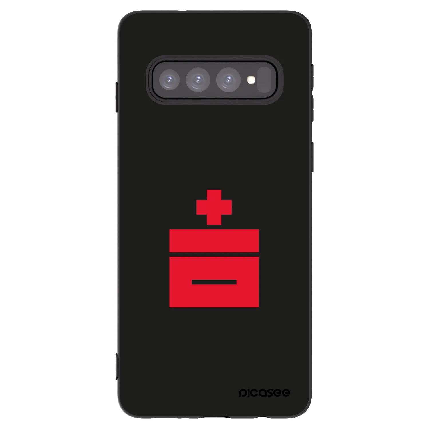 Picasee crna silikonska maskica za Samsung Galaxy S10 G973 - Le Plastenciaga