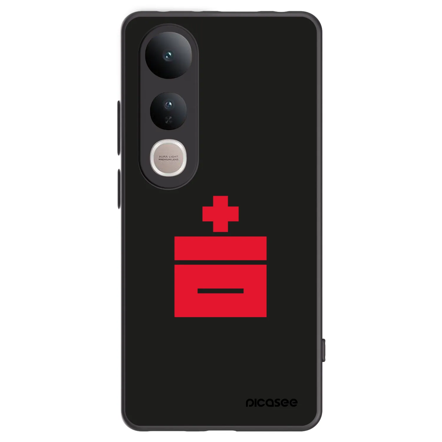 Picasee crna silikonska maskica za Vivo V50 Lite 5G - Le Plastenciaga