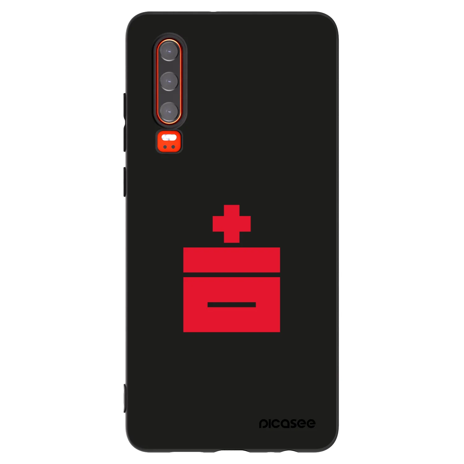 Picasee crna silikonska maskica za Huawei P30 - Le Plastenciaga