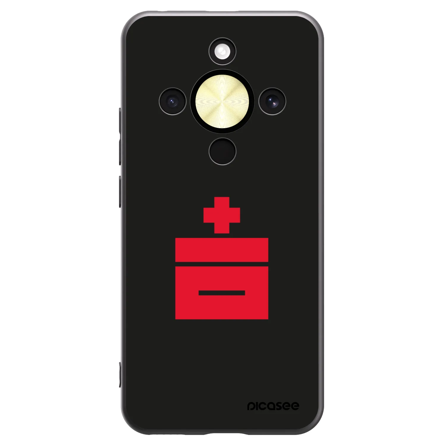 Picasee crna silikonska maskica za Honor Magic8 Lite 5G - Le Plastenciaga