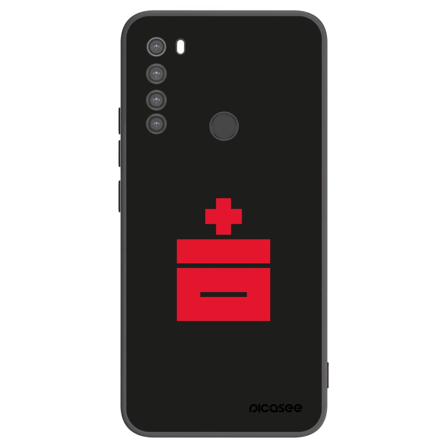 Picasee crna silikonska maskica za Xiaomi Redmi Note 8 - Le Plastenciaga
