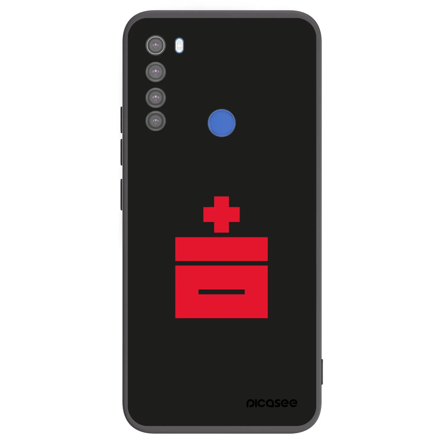 Picasee crna silikonska maskica za Xiaomi Redmi Note 8T - Le Plastenciaga