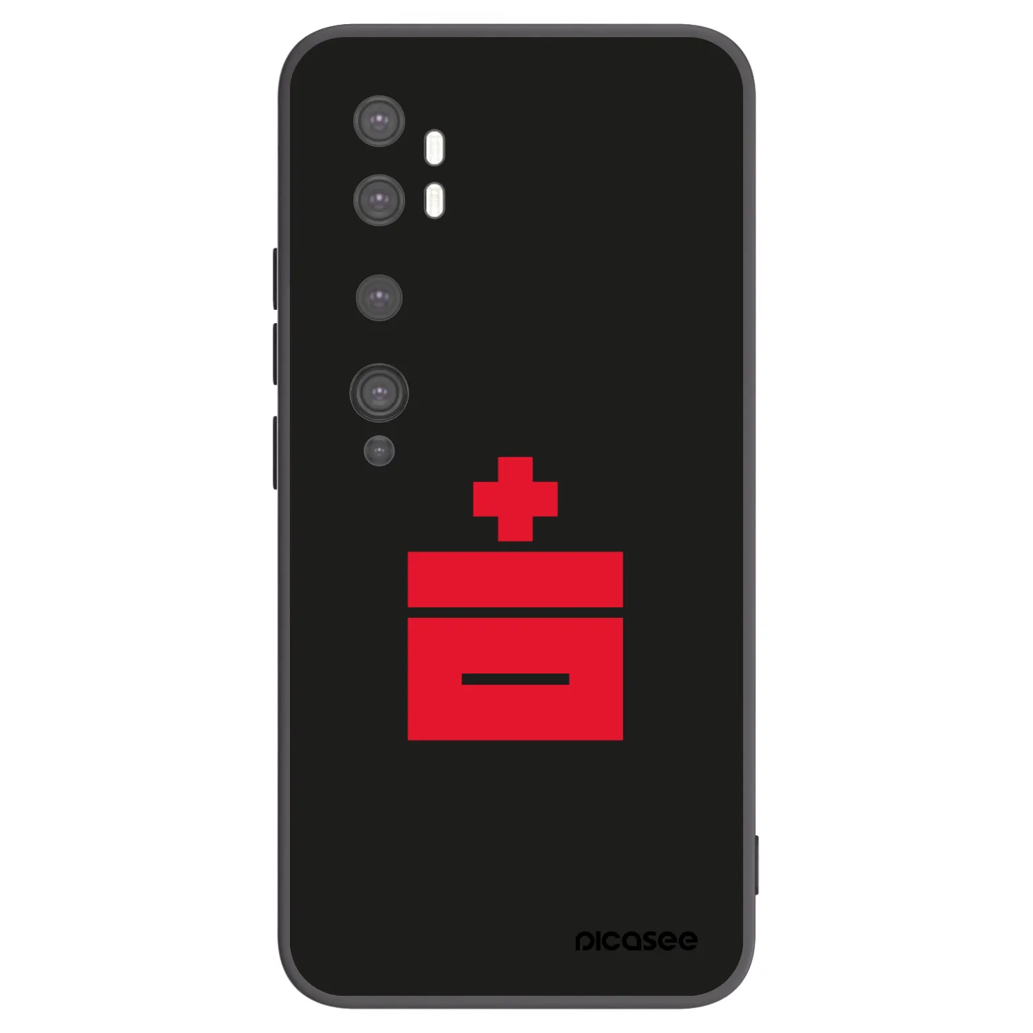 Picasee crna silikonska maskica za Xiaomi Mi Note 10 (Pro) - Le Plastenciaga
