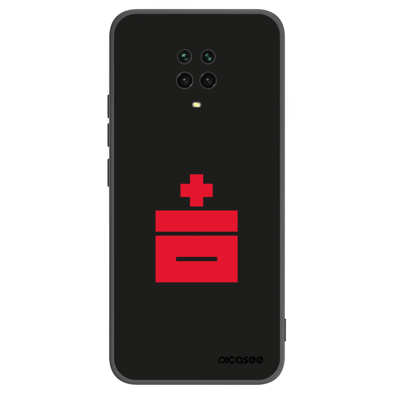 Picasee crna silikonska maskica za Xiaomi Redmi Note 9 Pro - Le Plastenciaga