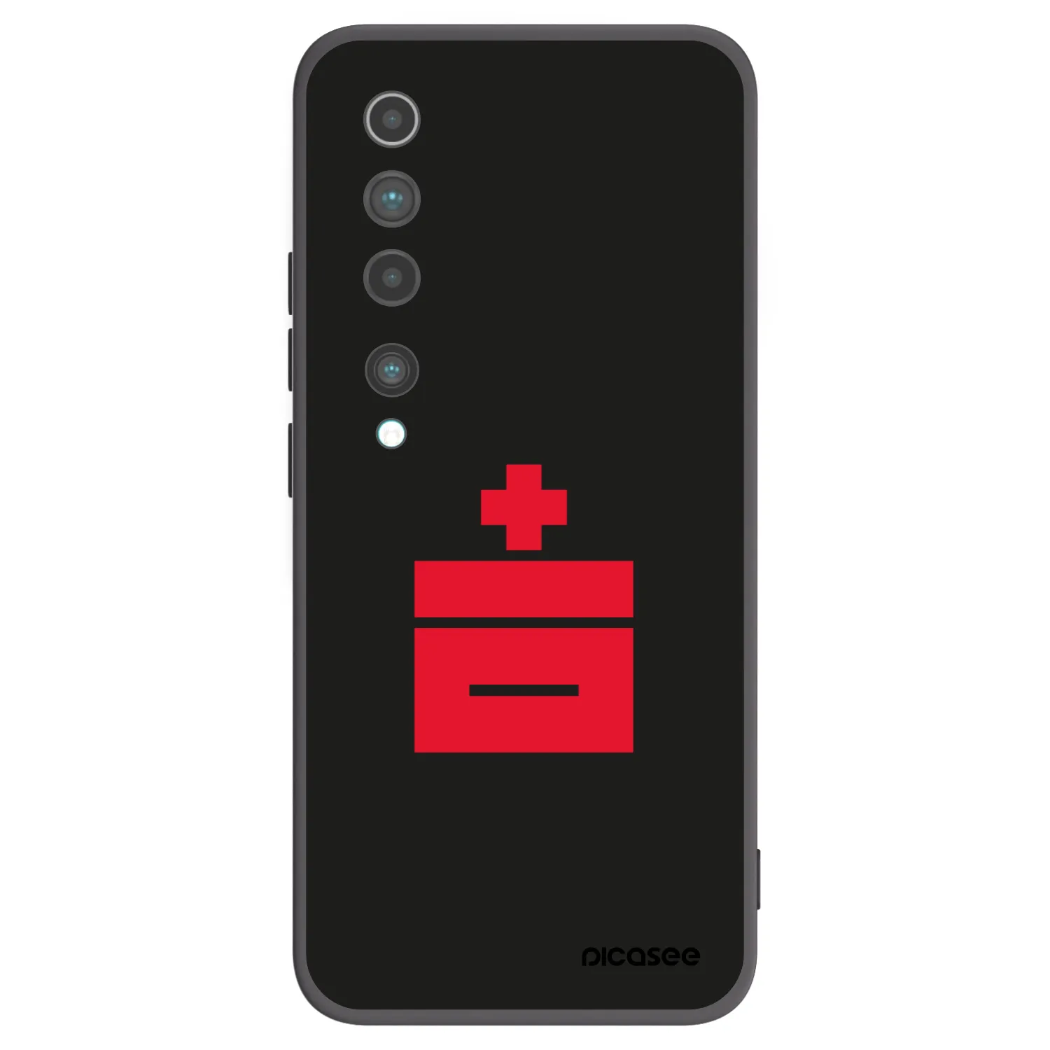 Picasee crna silikonska maskica za Xiaomi Mi 10 - Le Plastenciaga