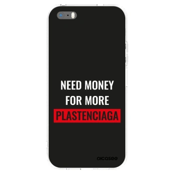 Picasee silikonska prozirna maskica za Apple iPhone 5/5S/SE - More PLASTENCIAGA