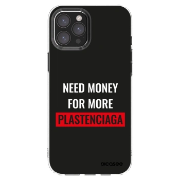 Picasee silikonska prozirna maskica za Apple iPhone 12 Pro Max - More PLASTENCIAGA