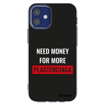 Picasee silikonska prozirna maskica za Apple iPhone 12 mini - More PLASTENCIAGA