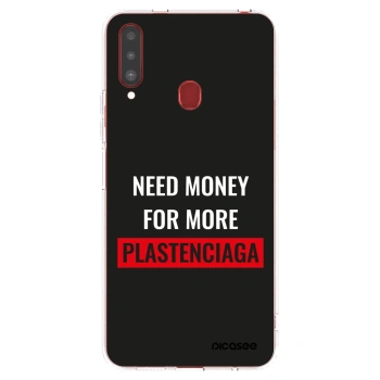 Picasee silikonska prozirna maskica za Samsung Galaxy A20s - More PLASTENCIAGA