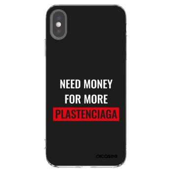 Picasee silikonska prozirna maskica za Apple iPhone XS Max - More PLASTENCIAGA