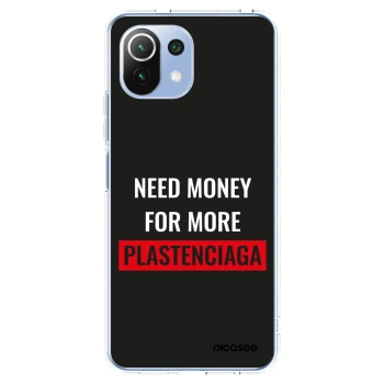 Picasee silikonska prozirna maskica za Xiaomi 11 Lite 5G NE - More PLASTENCIAGA