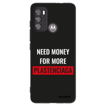 Picasee crna silikonska maskica za Motorola Moto G60 - More PLASTENCIAGA