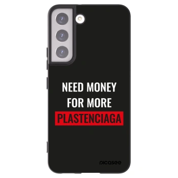 Picasee crna silikonska maskica za Samsung Galaxy S22 5G - More PLASTENCIAGA