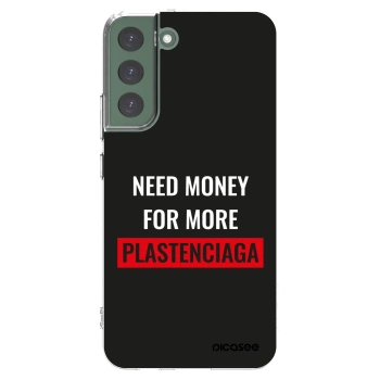 Picasee silikonska prozirna maskica za Samsung Galaxy S22+ 5G - More PLASTENCIAGA