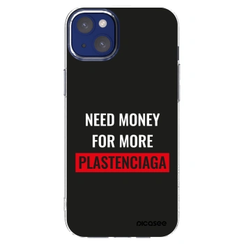 Picasee silikonska prozirna maskica za Apple iPhone 14 Plus - More PLASTENCIAGA