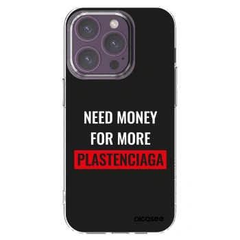 Picasee silikonska prozirna maskica za Apple iPhone 14 Pro - More PLASTENCIAGA